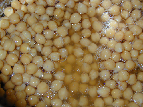 Chickpeas after cooking