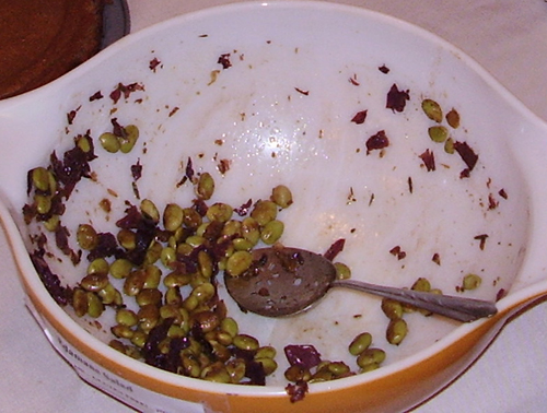 Edamame Salad with Red Cabbage