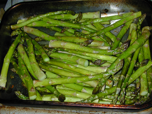 Roasted asparagus