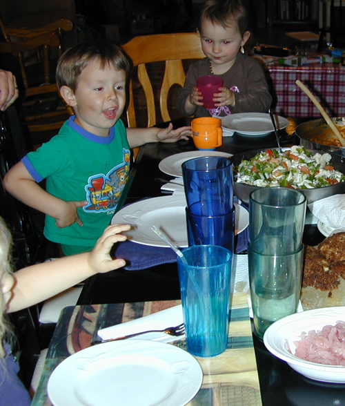 Kids enjoying ceviche