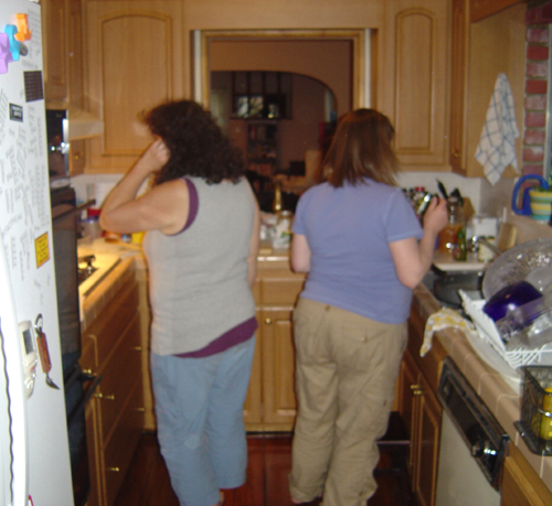 Cyndi & Monica in the Kitchen