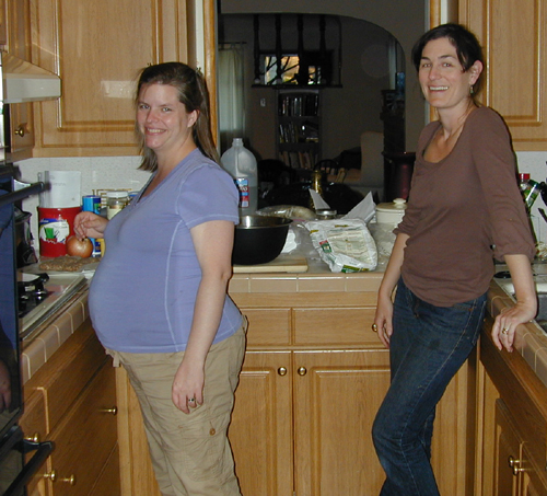Monica & Jessica in the Kitchen