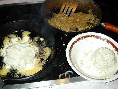 Masa in a pan