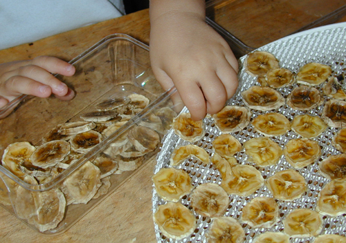 Banana chips ready to eat