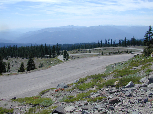 Road leading up Mt. Shasta