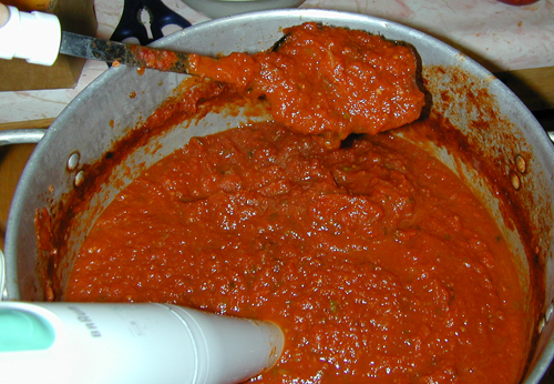 Pureed sauce ready to eat