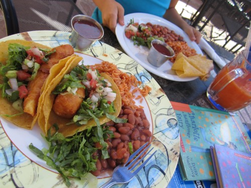 Dinner at La Cueva, Taos, NM